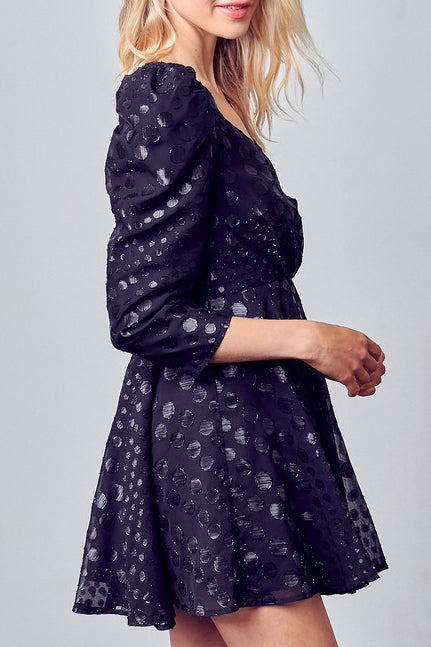 JESSIE PUFF SLEEVE MINI DRESS