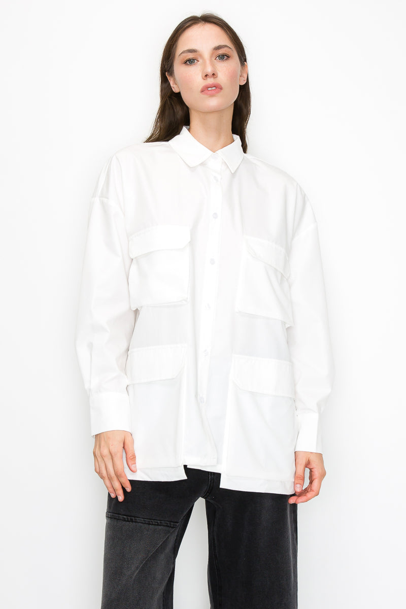 ELLIE CARGO POCKET SHIRT | Was & Now