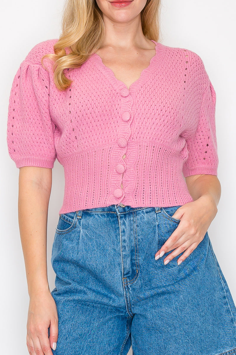 CALI CROP CARDIGAN | Was & Now