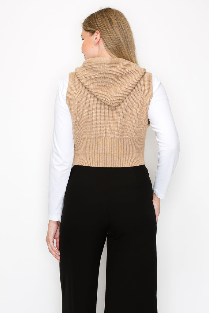 DOLLY HOODED SWEATER VEST