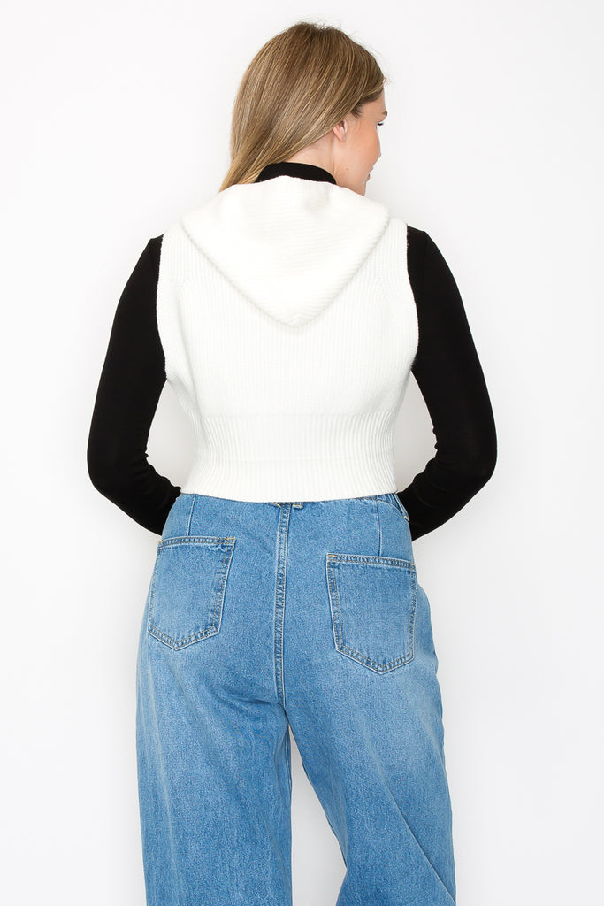 DOLLY HOODED SWEATER VEST