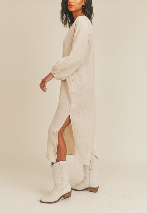 off white flowers beach midi dress Petal and Pup Women's Floret Midi Dress