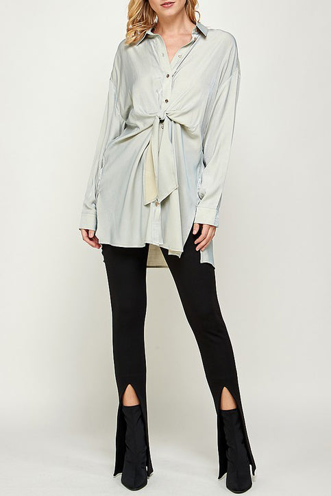 ESTHER FRONT TIE SHIRT