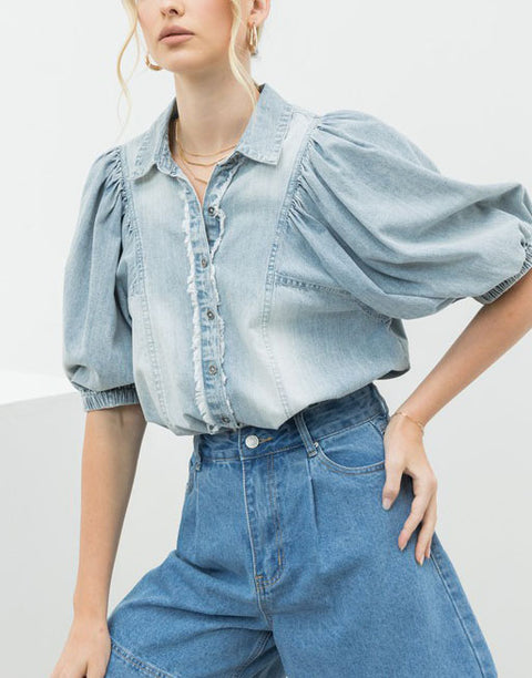 DEBBIE PUFF SLEEVE BLOUSE | Was & Now