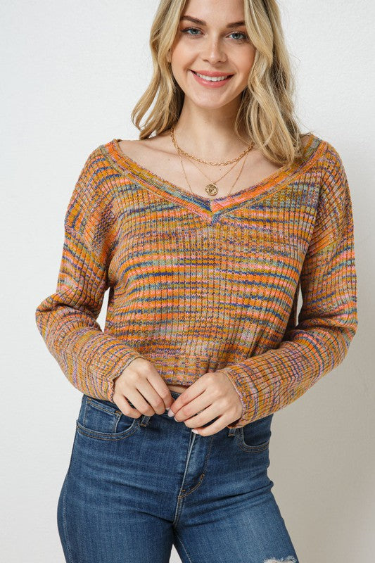 RUTH V-NECK SWEATER TOP